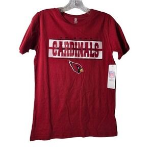 Arizona Cardinals NFL Team Boys Size 10-12  T-Shirt Pullover Red Large